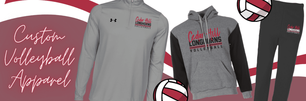 Custom Volleyball Apparel, Custom Volleyball Quarter Zip Up Pullover, Custom Volleyball Sportie Hoodie, Custom Volleyball Sweatpants
