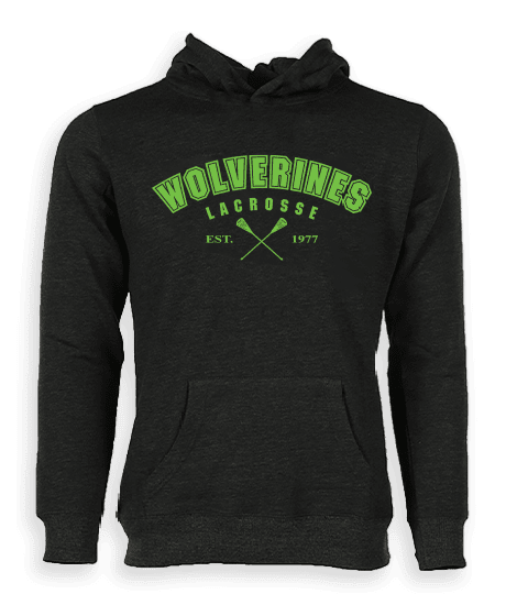 Est 1977 Wolverines Lacrosse Hoodie